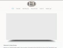 Tablet Screenshot of danashores.com